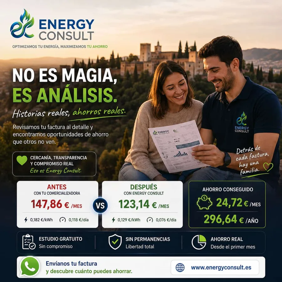 Caso real de ahorro conseguido en una factura de luz